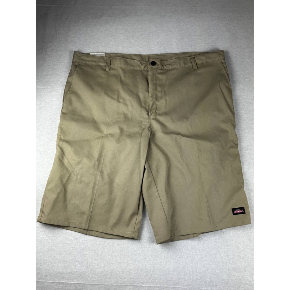 Genuine Dickies Men Size 44 Khaki Flat Front Work Shorts GR63ADS Desert Sand NWT
